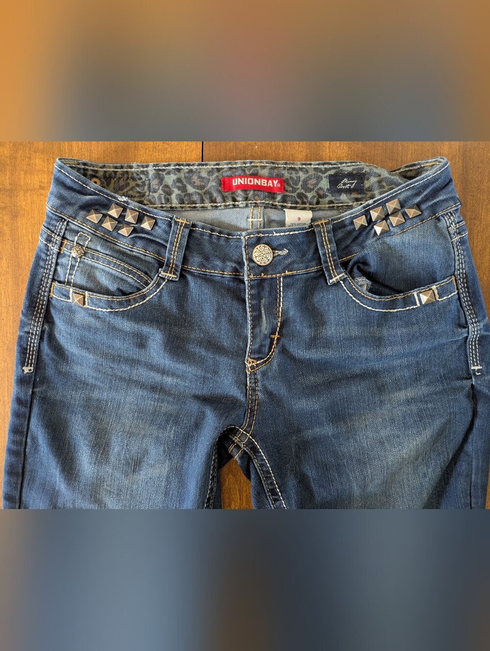 Y2K Unionbay Distressed Skinny Boot Jeans